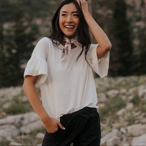 Albion Ruffle Sleeve Tee